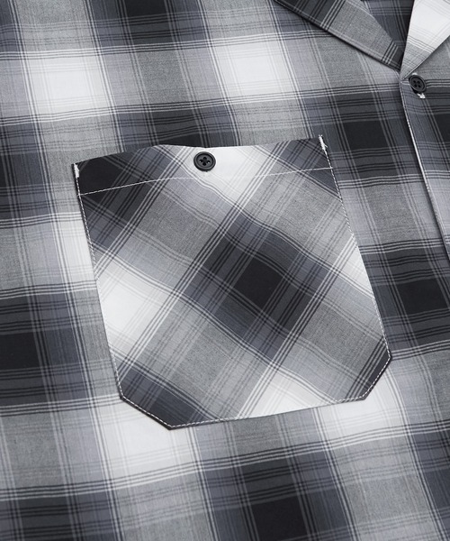 improves（インプローブス）の「半袖 オンブレ チェックシャツ（シャツ/ブラウス・メンズ・ネイビー/ブラウン/ブラック・LARGE/X-LARGE/MEDIUM）」の6枚目の写真