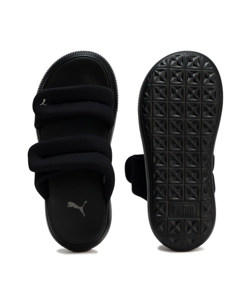 プーマ　PUMA　マユパフィー　スライドウィメンズ　サンダル　23　ブラック PUMA サンダル WNS MAYU PUFFY SLIDES プーマ ウィンドウズ