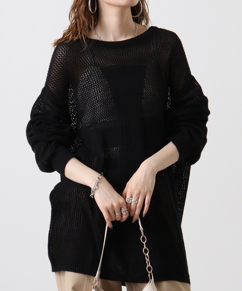 RE730（アールイーセブンサーティー）の「RE730 メッシュTシャツ（Tシャツ/カットソー・メンズ・ライム/オフホワイト/ブラック・L/M/XL）」の15枚目の写真