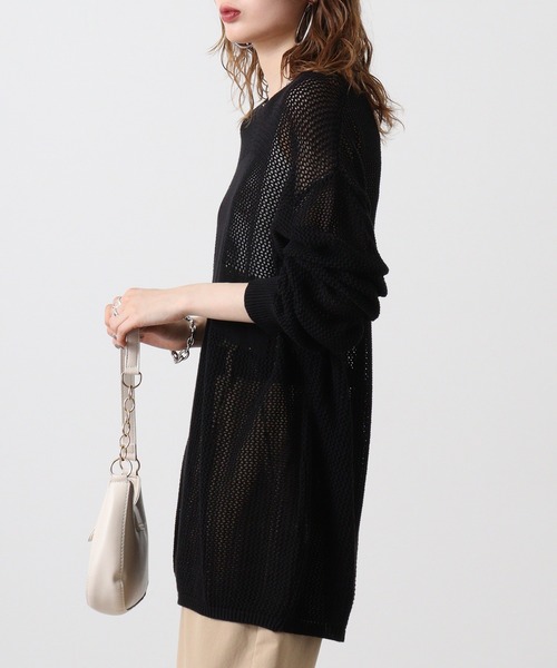 RE730（アールイーセブンサーティー）の「RE730 メッシュTシャツ（Tシャツ/カットソー・メンズ・ライム/オフホワイト/ブラック・L/M/XL）」の14枚目の写真