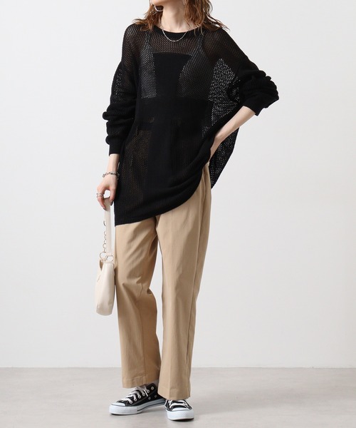 RE730（アールイーセブンサーティー）の「RE730 メッシュTシャツ（Tシャツ/カットソー・メンズ・ライム/オフホワイト/ブラック・L/M/XL）」の12枚目の写真