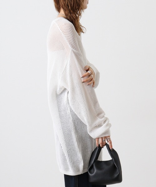 RE730（アールイーセブンサーティー）の「RE730 メッシュTシャツ（Tシャツ/カットソー・メンズ・ライム/オフホワイト/ブラック・L/M/XL）」の18枚目の写真