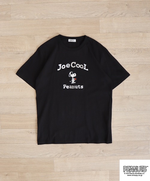 PEANUTS(ピーナッツ)の「PEANUTS 天竺SNサガラ・チェーン刺繍Tシャツ(Tシャツ/カットソー・メンズ・ブラック/ホワイト/アイボリー/グリーン系その他/ライトパープル/ブルーグリーン/ブラック系/ピンクベージュ/ホワイト系/ホワイト系1/ネイビー/レモンイエロー・LL/M/L)」の18枚目の写真