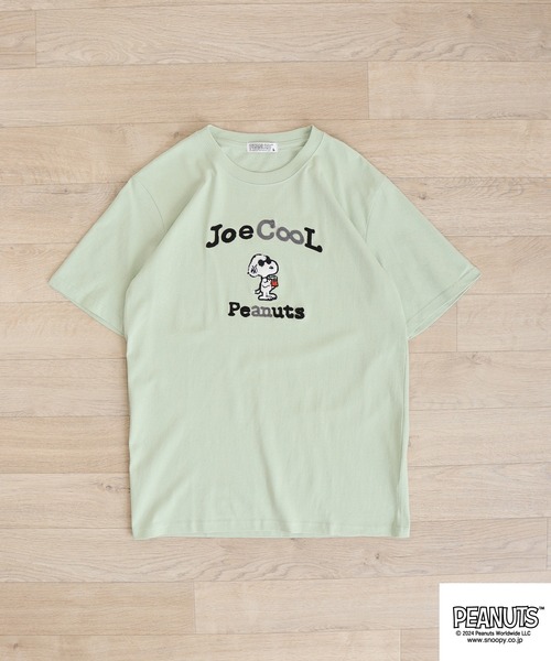 PEANUTS(ピーナッツ)の「PEANUTS 天竺SNサガラ・チェーン刺繍Tシャツ(Tシャツ/カットソー・メンズ・ブラック/ホワイト/アイボリー/グリーン系その他/ライトパープル/ブルーグリーン/ブラック系/ピンクベージュ/ホワイト系/ホワイト系1/ネイビー/レモンイエロー・LL/M/L)」の17枚目の写真