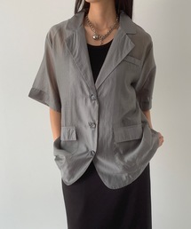 didot showroom ノーカラーウールジャケット　HANDMADE Didot.showroom 【HAND MADE】ノーカラーウールジャケット