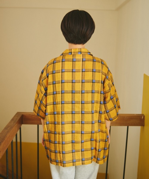 CAMPHOR WOOD（カンファーウッド）の「nuance check box h/s shirt