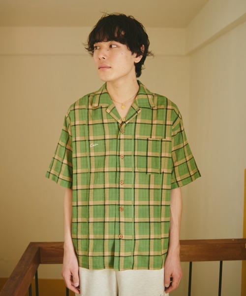 CAMPHOR WOOD（カンファーウッド）の「nuance check box h/s shirt