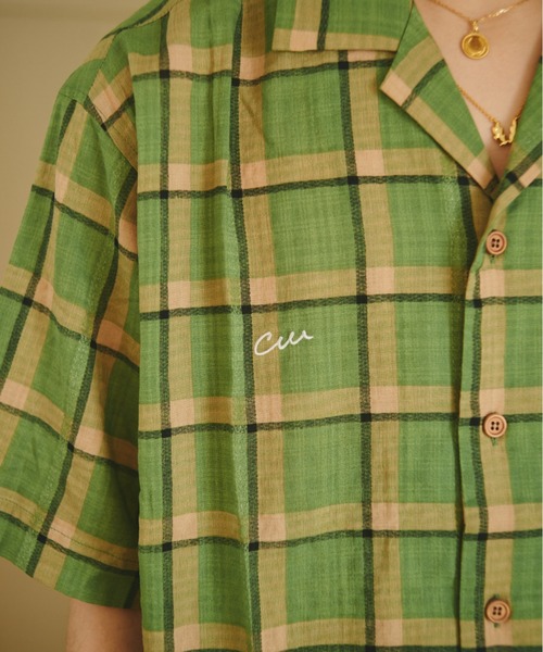 CAMPHOR WOOD（カンファーウッド）の「nuance check box h/s shirt