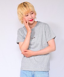 箔プリントロゴTシャツ Bye