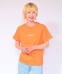 箔プリントロゴTシャツ Bye