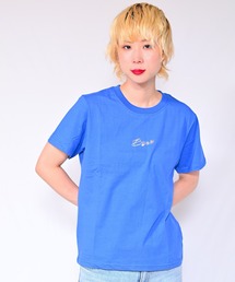 箔プリントロゴTシャツ Bye