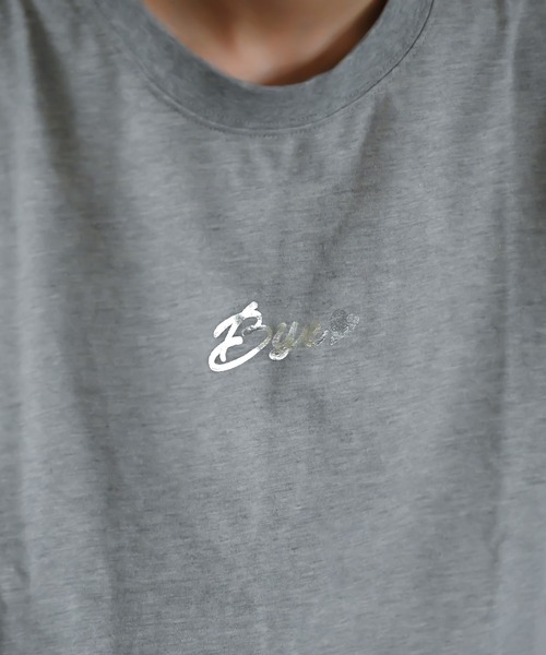 Alite cloth（アリーテクロス）の「箔プリントロゴTシャツ　Bye（Tシャツ/カットソー・レディース・ブラック/ホワイト/ベージュ/グレー/ピンク/オレンジ/ブルー/グリーン・FREE）」の21枚目の写真