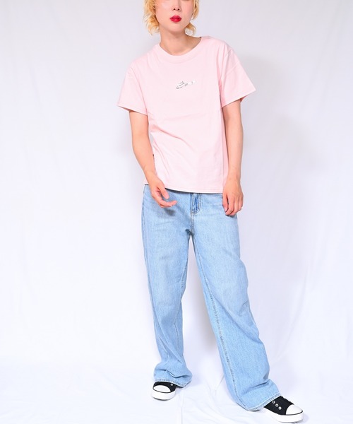 Alite cloth（アリーテクロス）の「箔プリントロゴTシャツ　Bye（Tシャツ/カットソー・レディース・ブラック/ホワイト/ベージュ/グレー/ピンク/オレンジ/ブルー/グリーン・FREE）」の16枚目の写真