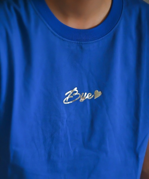 Alite cloth（アリーテクロス）の「箔プリントロゴTシャツ　Bye（Tシャツ/カットソー・レディース・ブラック/ホワイト/ベージュ/グレー/ピンク/オレンジ/ブルー/グリーン・FREE）」の13枚目の写真