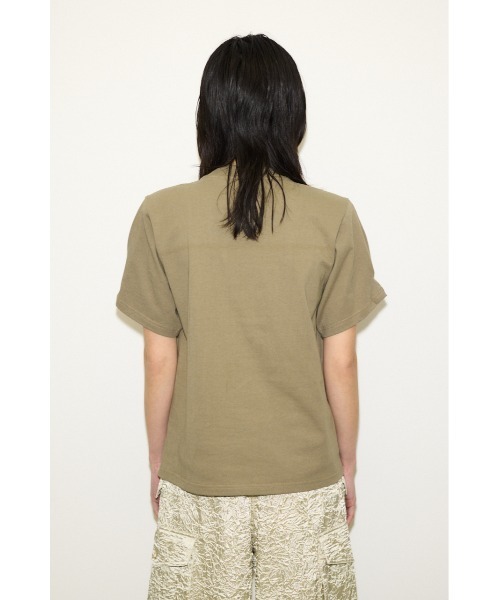 THROW by SLY（スローバイスライ）の「THROW PADDED T/SH パディド Tシャツ（Tシャツ/カットソー・レディース・ホワイト/ブラック/カーキ・FREE）」の12枚目の写真