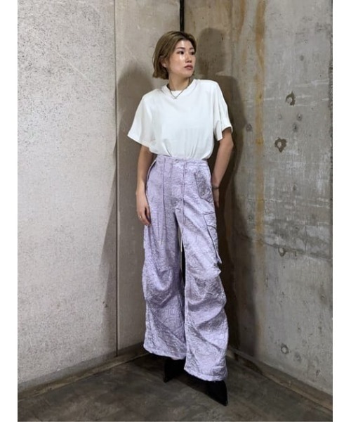 THROW by SLY（スローバイスライ）の「THROW PADDED T/SH パディド Tシャツ（Tシャツ/カットソー・レディース・ホワイト/ブラック/カーキ・FREE）」の17枚目の写真