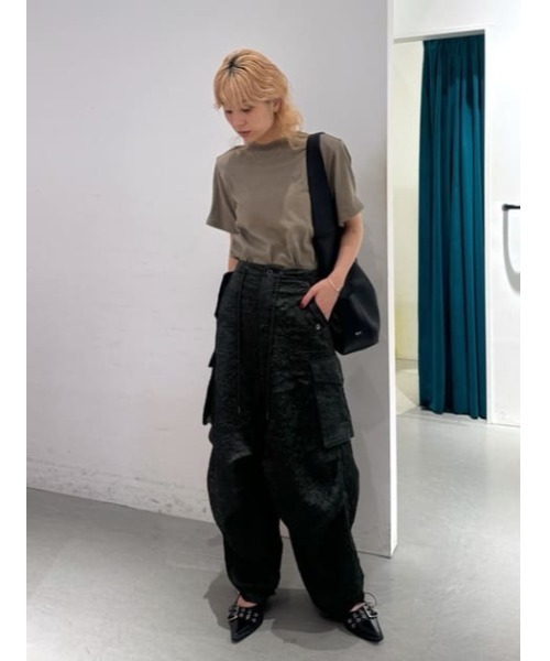 THROW by SLY（スローバイスライ）の「THROW PADDED T/SH パディド Tシャツ（Tシャツ/カットソー・レディース・ホワイト/ブラック/カーキ・FREE）」の16枚目の写真