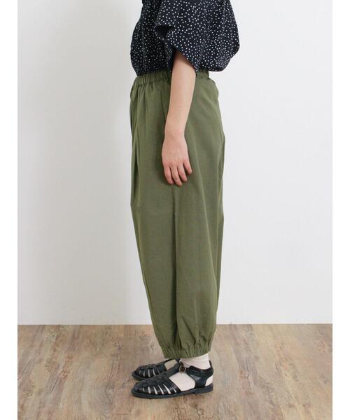 Samansa Mos2(サマンサ モスモス)の「【Lサイズ WEB限定】綿麻ハーフギャザーバルーンパンツ(その他パンツ・レディース・オフホワイト/チャコールグレー/カーキ/ブラック/グレー・M/L)」の11枚目の写真