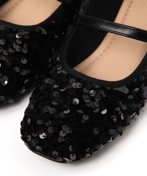 BAYFLOW(ベイフロー)の「フレフィットスパンメリージェーン(バレエシューズ・レディース・ブラック/シルバー・MEDIUM/LARGE)」の7枚目の写真