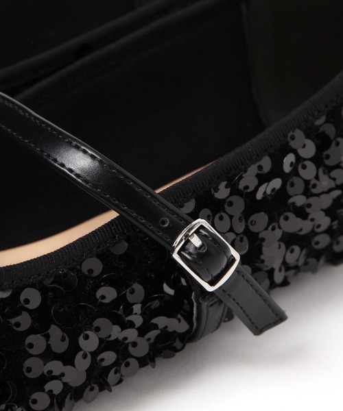 BAYFLOW(ベイフロー)の「フレフィットスパンメリージェーン(バレエシューズ・レディース・ブラック/シルバー・MEDIUM/LARGE)」の8枚目の写真