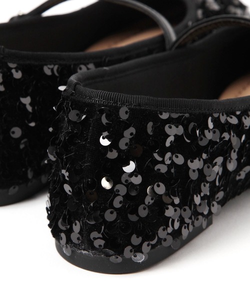 BAYFLOW(ベイフロー)の「フレフィットスパンメリージェーン(バレエシューズ・レディース・ブラック/シルバー・MEDIUM/LARGE)」の9枚目の写真