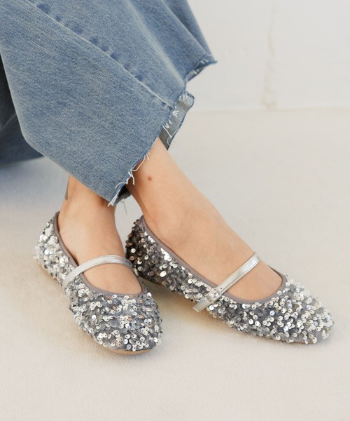 BAYFLOW(ベイフロー)の「フレフィットスパンメリージェーン(バレエシューズ・レディース・ブラック/シルバー・MEDIUM/LARGE)」の17枚目の写真