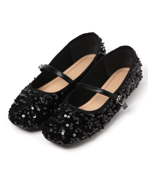 BAYFLOW(ベイフロー)の「フレフィットスパンメリージェーン(バレエシューズ・レディース・ブラック/シルバー・MEDIUM/LARGE)」の22枚目の写真