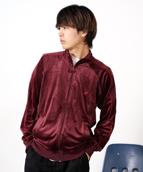 hth ベロアトラックジャケット レッド セール】ベロアトラックJKT ジャケット（ジャージ）｜ROOPTOKYO