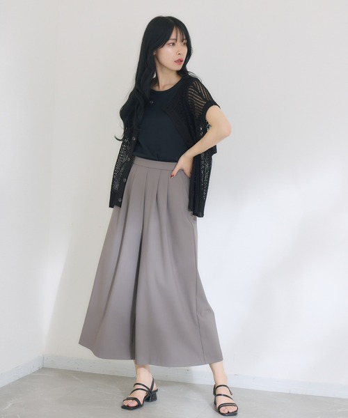 KATHARINE ROSS（キャサリンロス）の「【KATHARINE ROSS】2WAY透かし柄ニット（Tシャツ/カットソー・レディース・ライトグレー/ブラック・MEDIUM）」の20枚目の写真