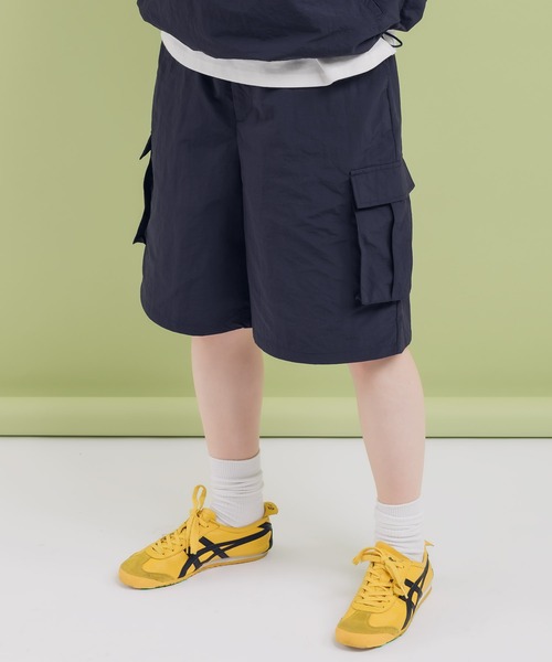 セール】【セットアップ可能】ナイロンカーゴハーフパンツ
