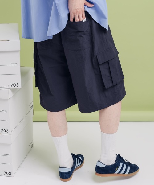 MUHET(ミュエータ)の「【セットアップ可能】ナイロンカーゴハーフパンツ(カーゴパンツ・レディース・ネイビー/モカ/ブラック・MEDIUM/X-LARGE)」の13枚目の写真