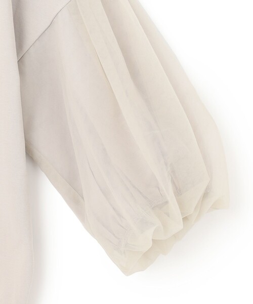 UNFILO（アンフィーロ）の「チュール レイヤード Tシャツ（Tシャツ/カットソー・レディース・ブラック系/ベージュ系/カーキ系・SMALL/MEDIUM）」の16枚目の写真