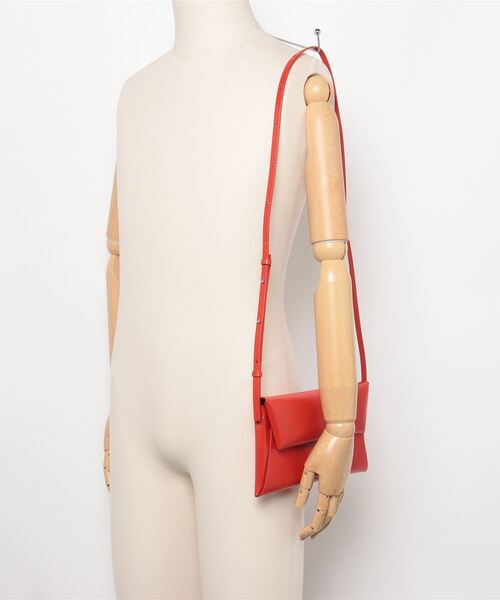 JIL SANDER(ジルサンダー)の「JIL SANDER FOLDED CROSSBODY SM(ショルダーバッグ・レディース・ローズ・FREE)」の6枚目の写真