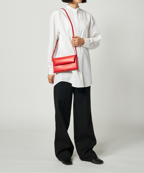 JIL SANDER(ジルサンダー)の「JIL SANDER FOLDED CROSSBODY SM(ショルダーバッグ・レディース・ローズ・FREE)」の9枚目の写真