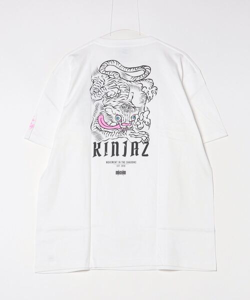 Mag.（マグ）の「【KINJAZ】Graphic T（Tシャツ/カットソー・メンズ・ブラック/ホワイト・LARGE/MEDIUM）」の4枚目の写真