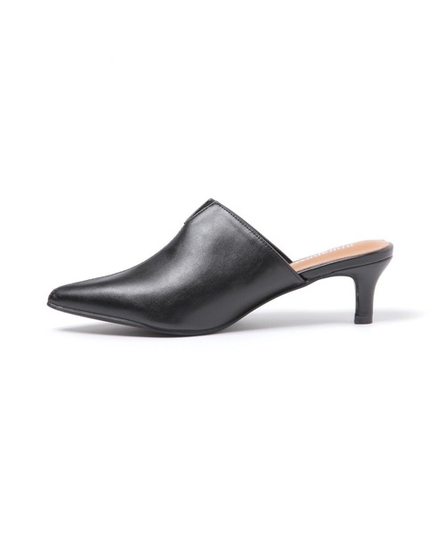 Andemiu（アンデミュウ）の「スリットミュール135144（その他シューズ・レディース・ブラック/ベージュ・MEDIUM/LARGE）」の3枚目の写真