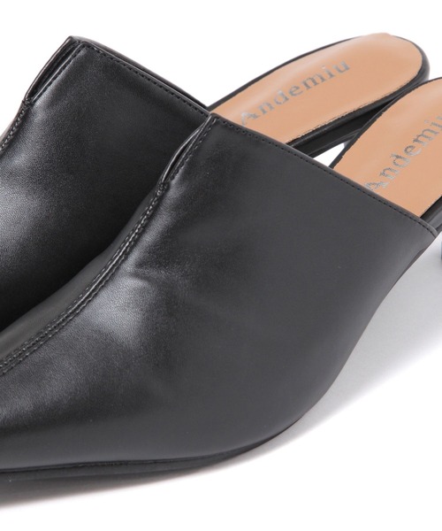 Andemiu（アンデミュウ）の「スリットミュール135144（その他シューズ・レディース・ブラック/ベージュ・MEDIUM/LARGE）」の8枚目の写真