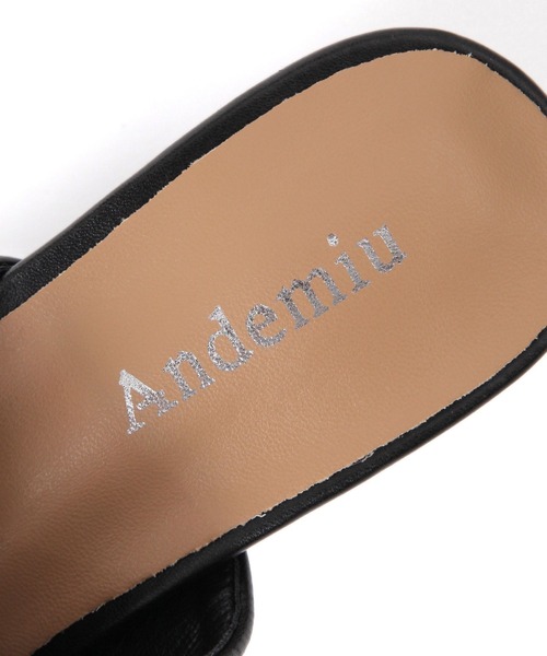 Andemiu（アンデミュウ）の「スリットミュール135144（その他シューズ・レディース・ブラック/ベージュ・MEDIUM/LARGE）」の10枚目の写真