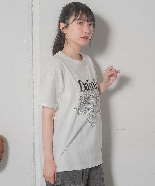 RETRO GIRL（レトロガール）の「【2サイズ展開】花刺繍TEE（Tシャツ/カットソー・レディース・ホワイト系その他2/ホワイト系その他3/ホワイト系その他4/ホワイト系その他5・ONE SIZE/FREE）」の16枚目の写真