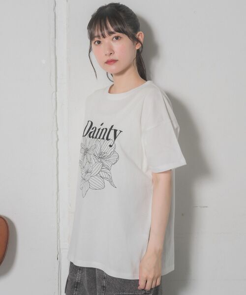 RETRO GIRL（レトロガール）の「【2サイズ展開】花刺繍TEE（Tシャツ/カットソー・レディース・ホワイト系その他2/ホワイト系その他3/ホワイト系その他4/ホワイト系その他5・ONE SIZE/FREE）」の15枚目の写真