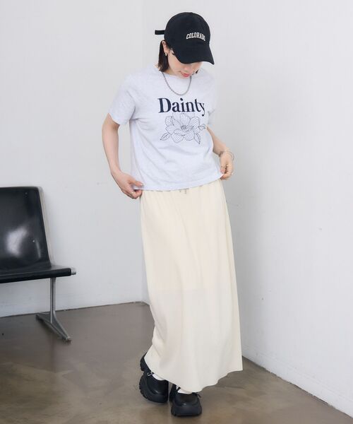 RETRO GIRL（レトロガール）の「【2サイズ展開】花刺繍TEE（Tシャツ/カットソー・レディース・ホワイト系その他2/ホワイト系その他3/ホワイト系その他4/ホワイト系その他5・ONE SIZE/FREE）」の5枚目の写真