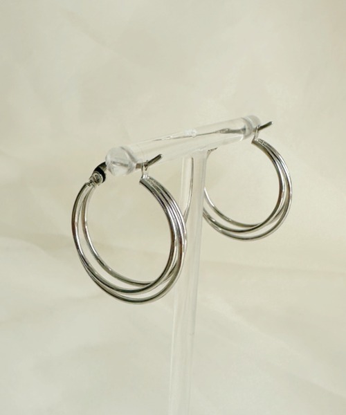 sowang(ソワン)の「トリプルフープピアス【ステンレス】-triple hoop pierce/stainless-(ピアス(両耳用)・レディース・ゴールド/シルバー・FREE)」の14枚目の写真