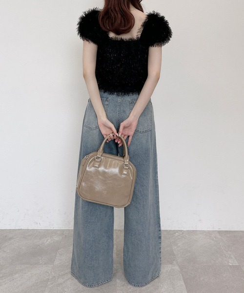 Heather（ヘザー）の「ハイウエストホックデニムパンツ　143075（デニムパンツ・レディース・ブラック/ブルー・S/M）」の4枚目の写真