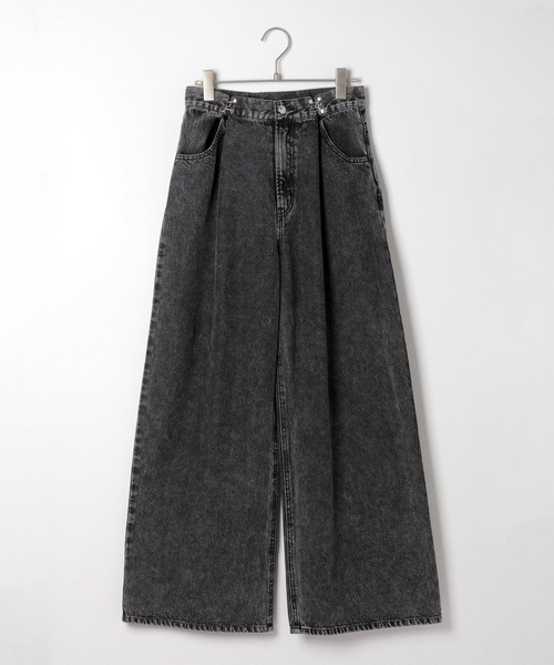 Heather（ヘザー）の「ハイウエストホックデニムパンツ　143075（デニムパンツ・レディース・ブラック/ブルー・S/M）」の7枚目の写真