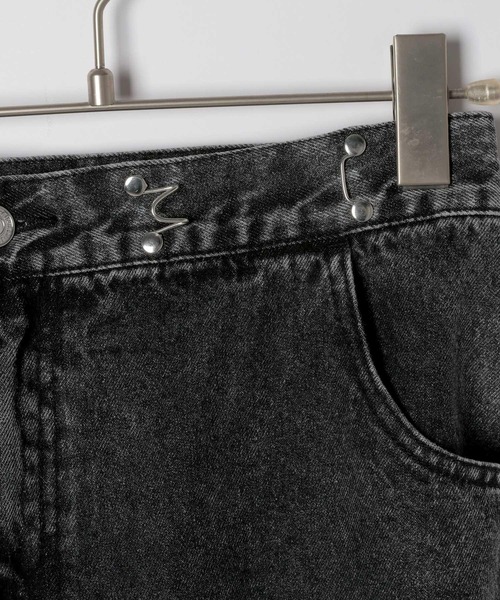 Heather（ヘザー）の「ハイウエストホックデニムパンツ　143075（デニムパンツ・レディース・ブラック/ブルー・S/M）」の12枚目の写真