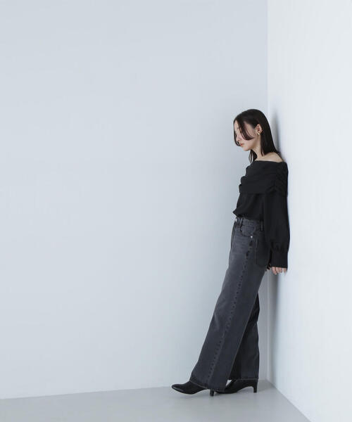 NATURAL BEAUTY BASIC - 新作 NATURAL BEAUTY BASIC ギャザーオフショルブラウス M NATURAL BEAUTY BASIC（ナチュラルビューティーベーシック）の