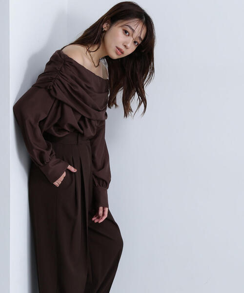 NATURAL BEAUTY BASIC - 新作 NATURAL BEAUTY BASIC ギャザーオフショルブラウス M NATURAL BEAUTY BASIC - 新作 NATURAL BEAUTY BASIC ギャザー