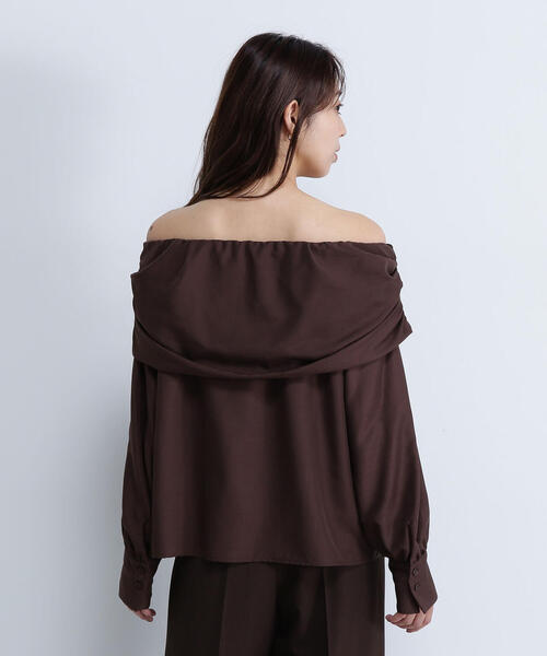 NATURAL BEAUTY BASIC - 新作 NATURAL BEAUTY BASIC ギャザーオフショルブラウス M NATURAL BEAUTY BASIC（ナチュラルビューティーベーシック）の