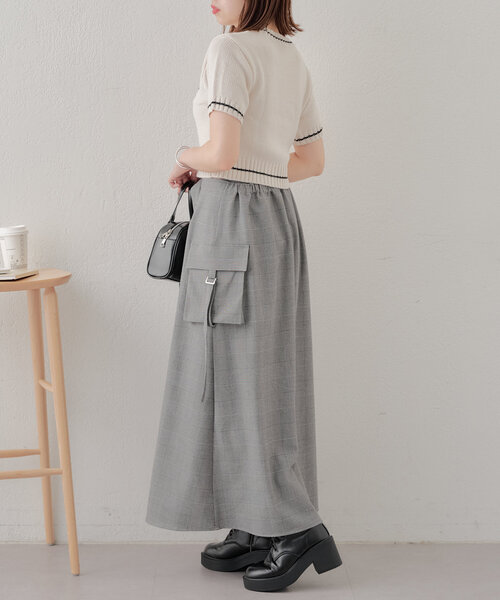 Chico ラップカーゴロングスカート＋ショートパンツ Chico（チコ）の「ラップカーゴロングスカート+ショートパンツ