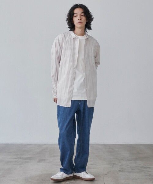 coen（コーエン）の「デニムワイドイージーパンツ（デニムパンツ・メンズ・ダークグレー/コバルトブルー/ネイビー・S/M/XL/L）」の6枚目の写真